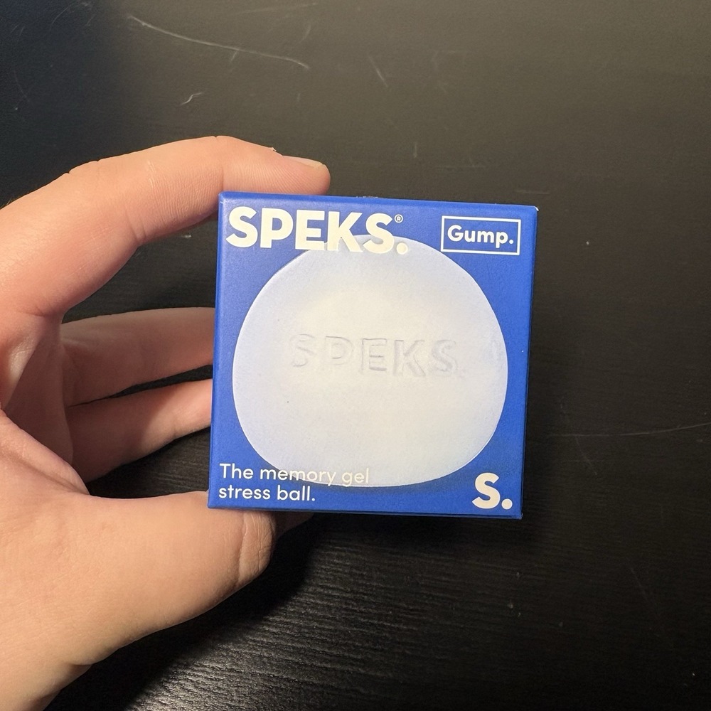 Speks Gump Stress Ball Blue Dew Silky Soft Memory Gel Squishy Fidget Toy NEW